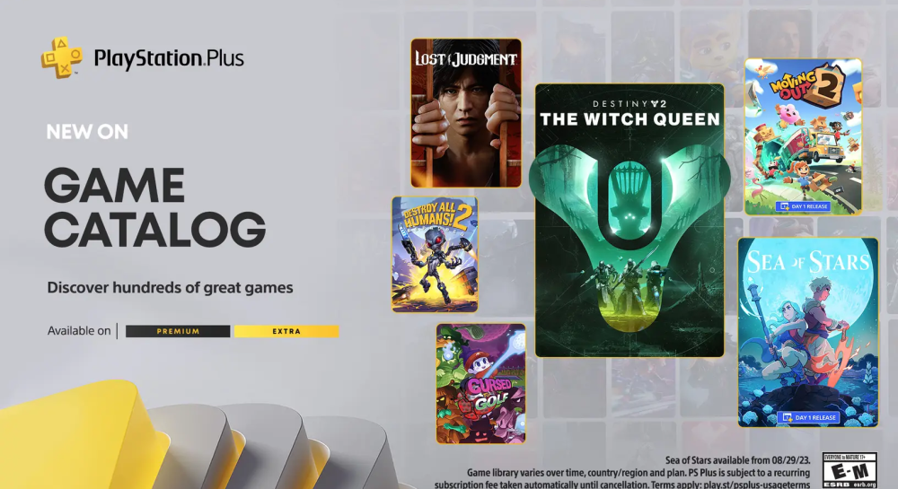 Каталог игр PlayStation Plus на август 2023