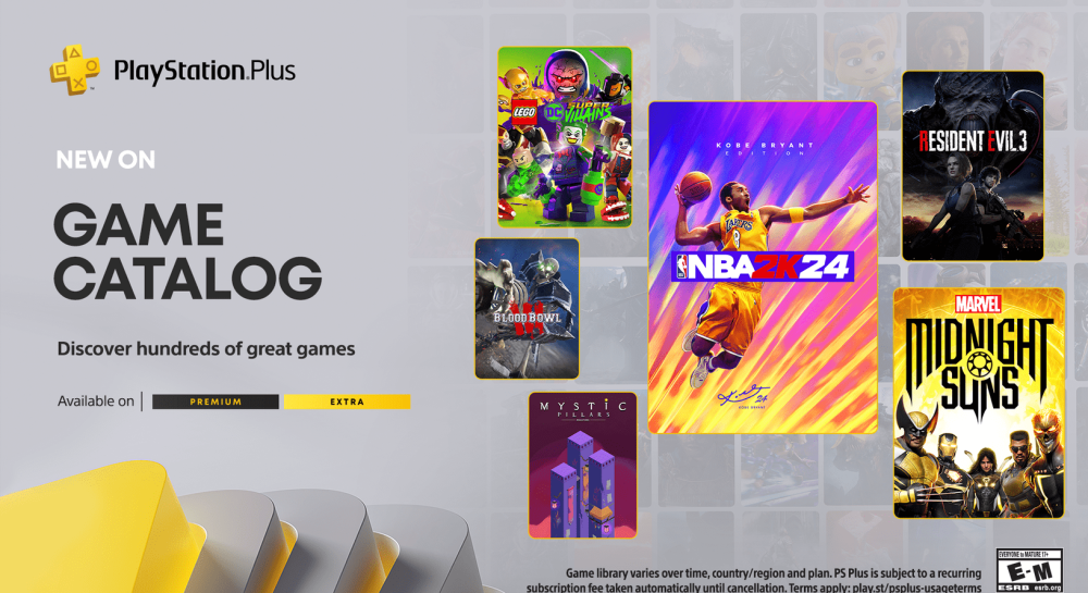 Каталог игр PlayStation Plus на март: NBA 2K24, Marvel's Midnight Suns, Resident Evil 3, Mystic Pillars: Remastered и многое другое