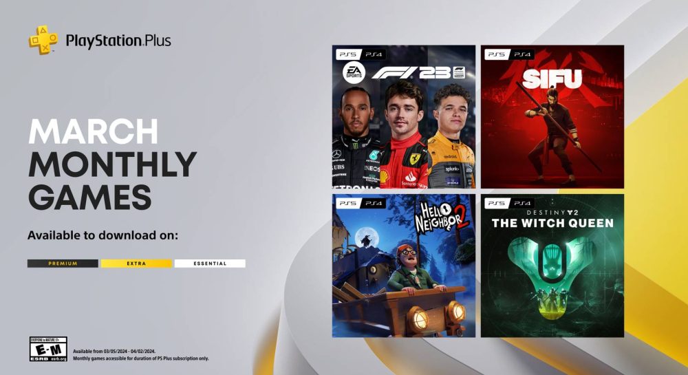 Ежемесячные игры PlayStation Plus за март