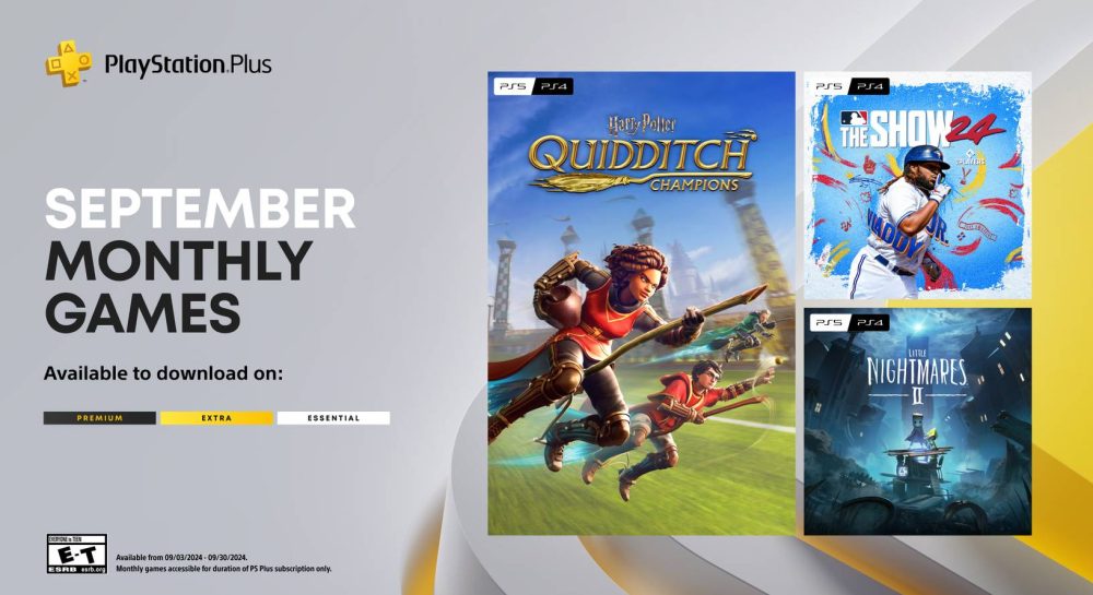 Ежемесячные игры PlayStation Plus за сентябрь: Quidditch Champions, MLB The Show 24, Little Nightmares II