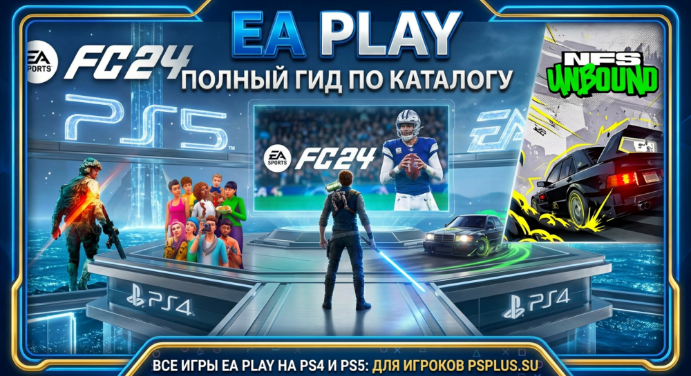 Все игры EA Play на PS4 и PS5- полный гид по каталогу подписки для игроков PSPLUS.SU